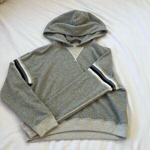 grey hoodie. comfy and simple. fits nicely.